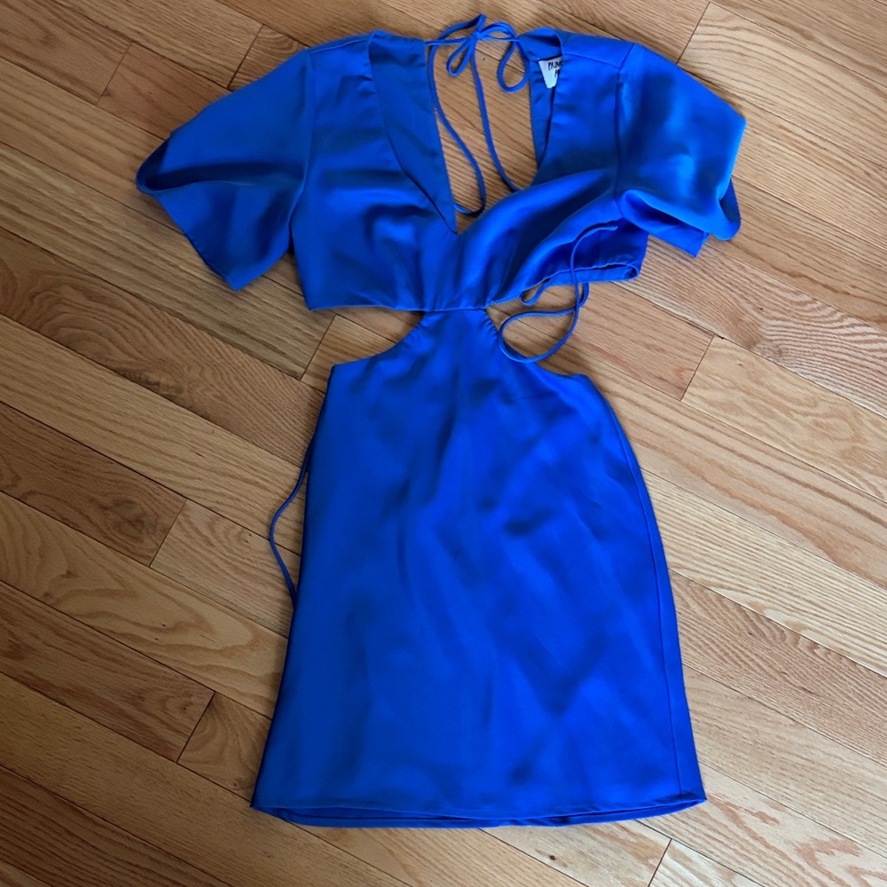 Princess Polly Vibrant Blue Backless Dress